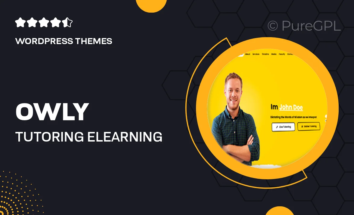 Owly – Tutoring & eLearning WP Theme