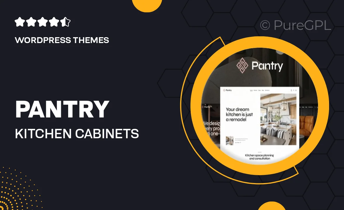 Pantry — Kitchen Cabinets & Furniture WordPress Theme