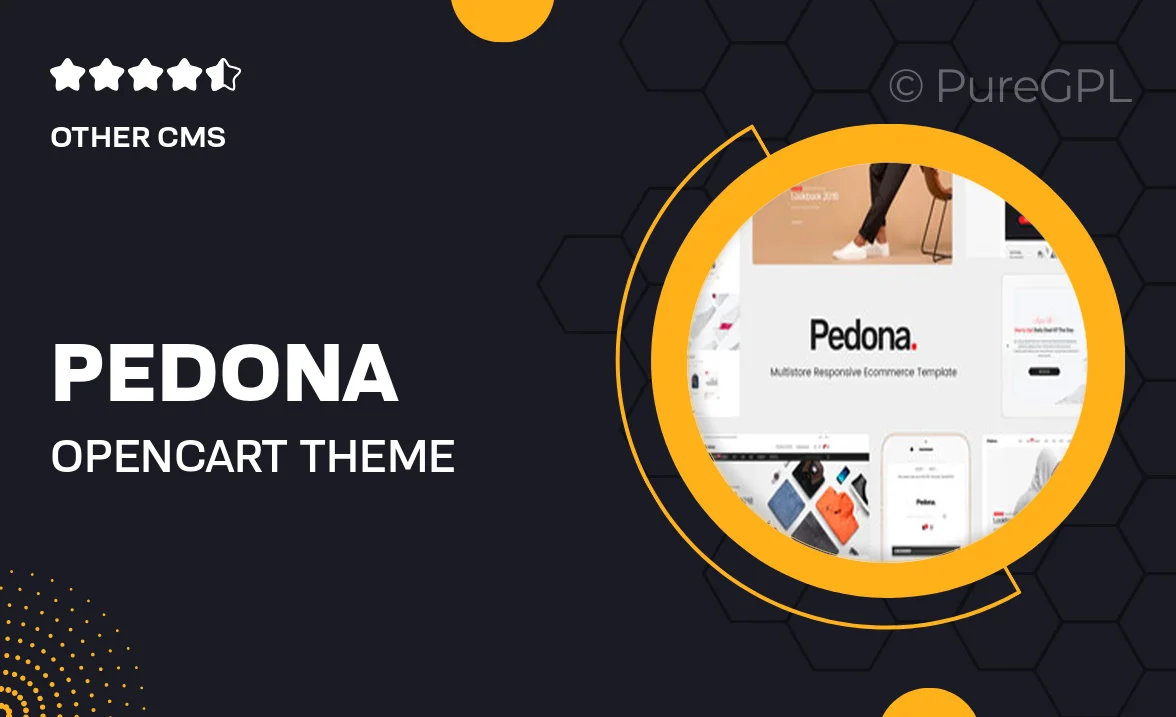 Pedona – OpenCart Theme (Included Color Swatches)