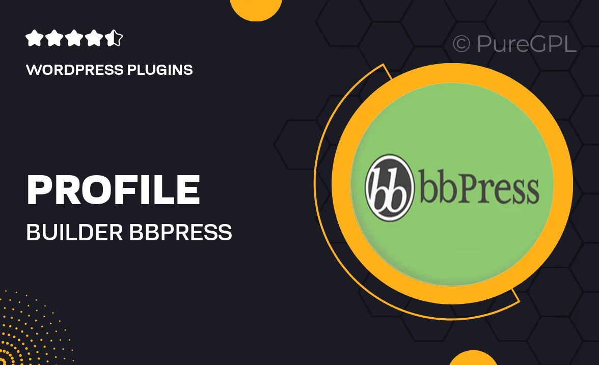 Profile builder | bbPress