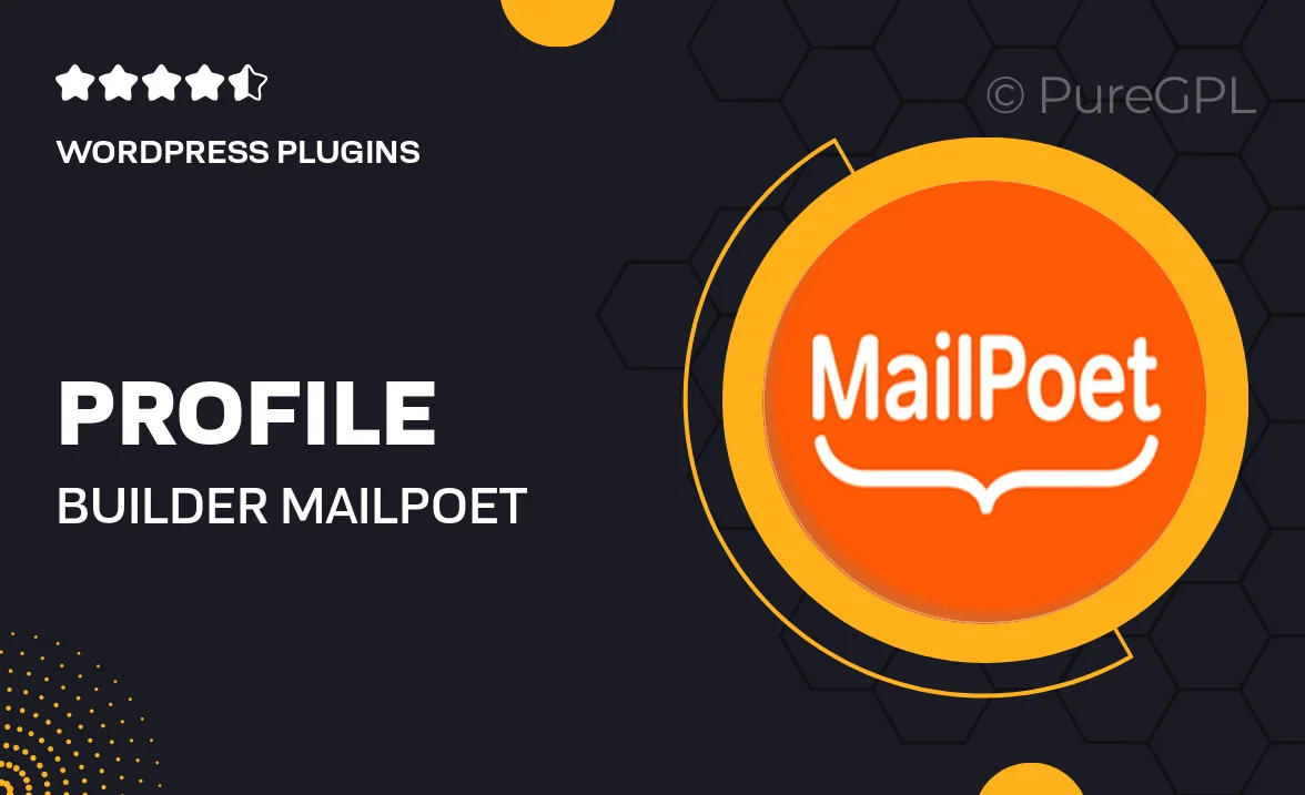 Profile builder | MailPoet