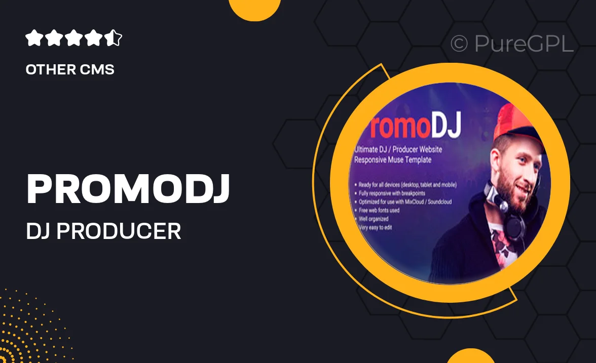 PromoDJ – DJ / Producer Personal Muse Site Template