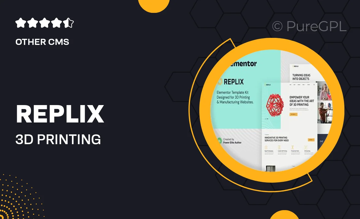 Replix – 3D Printing & Manufacturing Services Elementor Template Kit