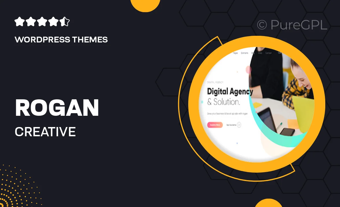 Rogan – Creative Multipurpose WordPress Theme for Agency, Saas, Portfolio