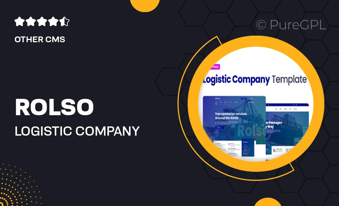 Rolso – Logistic Company Elementor Template Kit