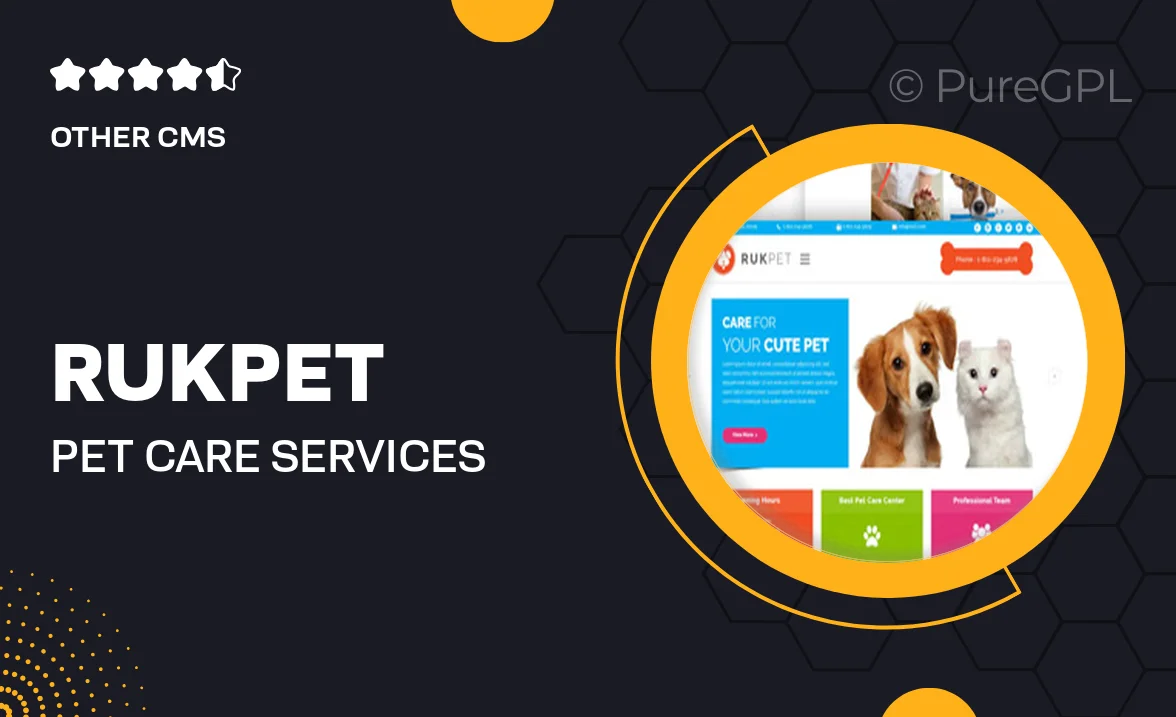 Rukpet – Pet Care Services Muse Template