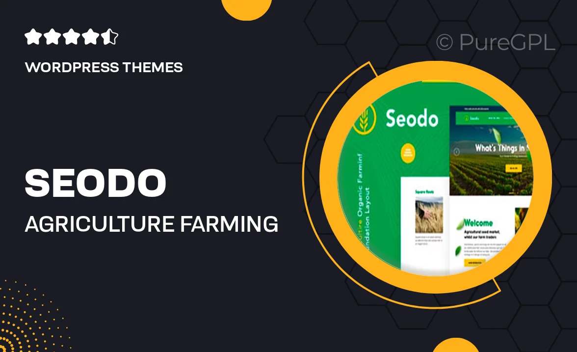 Seodo | Agriculture Farming Foundation WordPress Theme