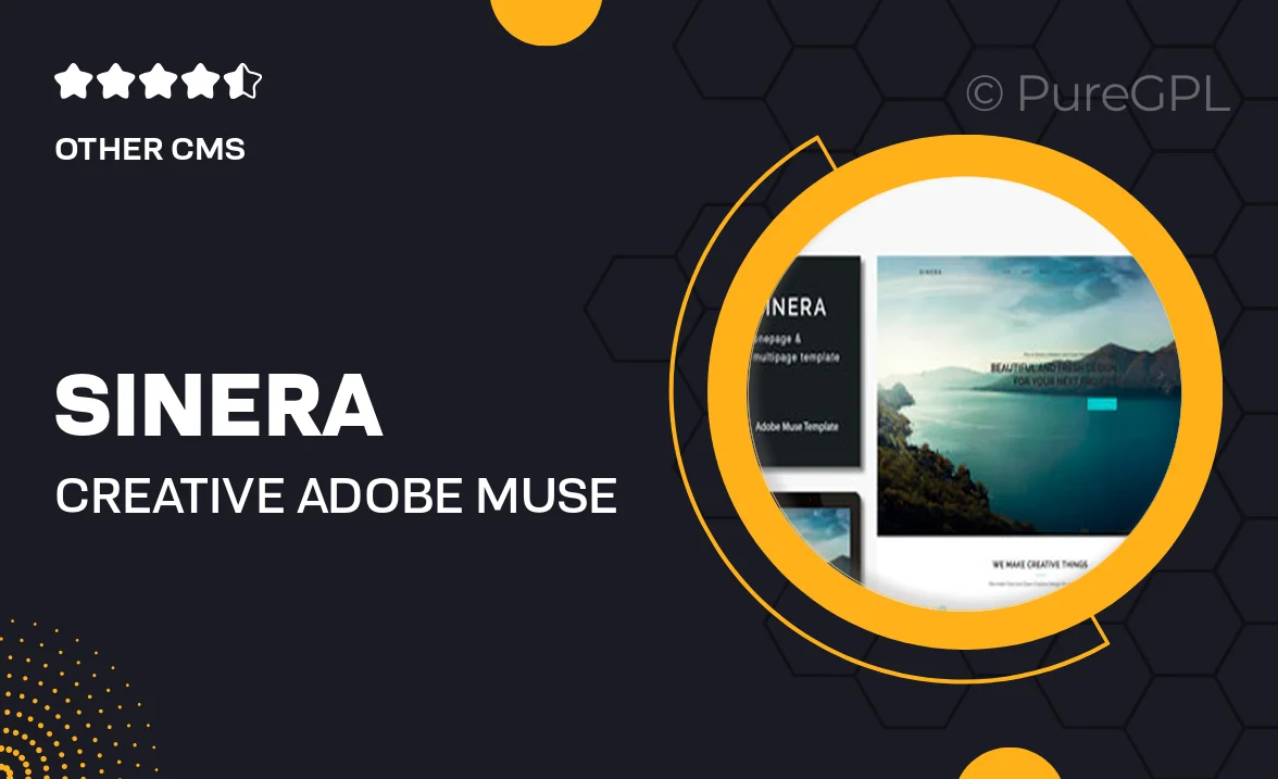 Sinera – Creative Adobe Muse Template