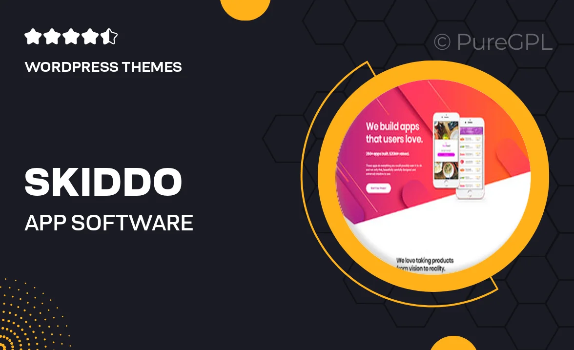 Skiddo – App & Software Landing Page