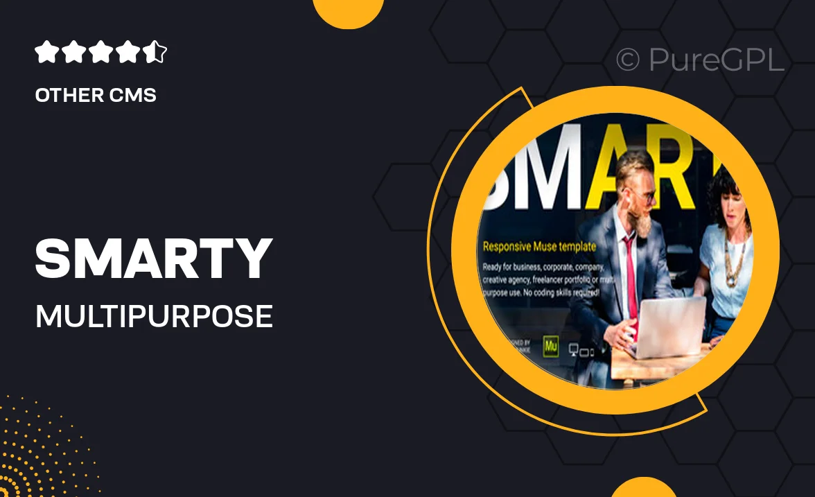 SmArty – Multipurpose Responsive Muse Template