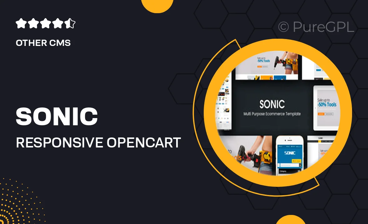 Sonic – Responsive OpenCart Theme