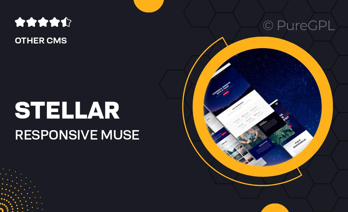 Stellar – Responsive Muse Template