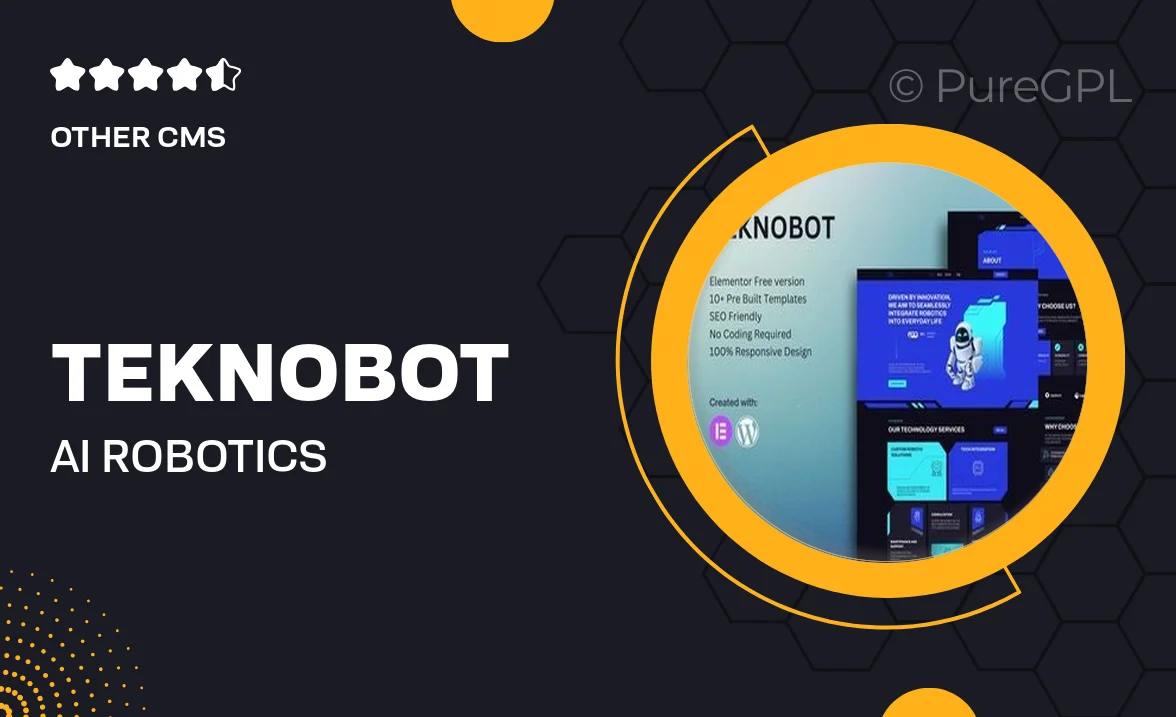 Teknobot – AI & Robotics Elementor Template Kit