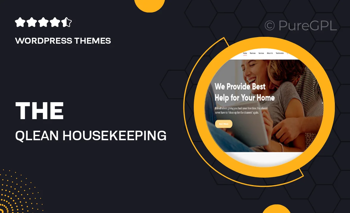 The Qlean | Housekeeping & Cleaning Company WordPress Theme