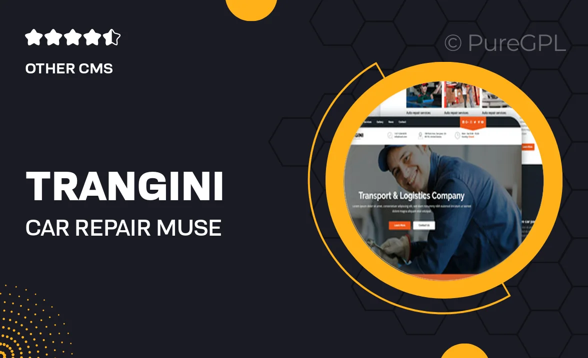 Trangini – Car Repair Muse Template