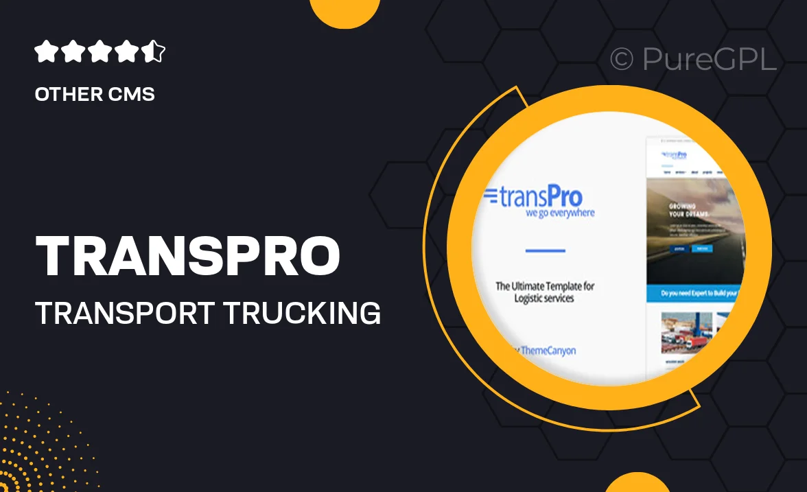 TransPro – Transport & Trucking Logistics Joomla T