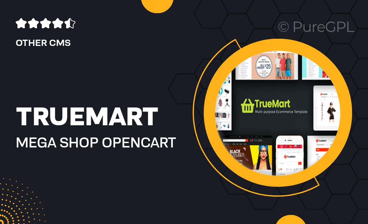 TrueMart – Mega Shop OpenCart Theme