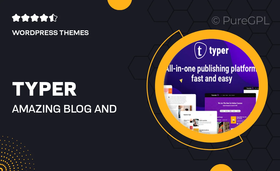 Typer – Amazing Blog and Multi Author Publishing Theme