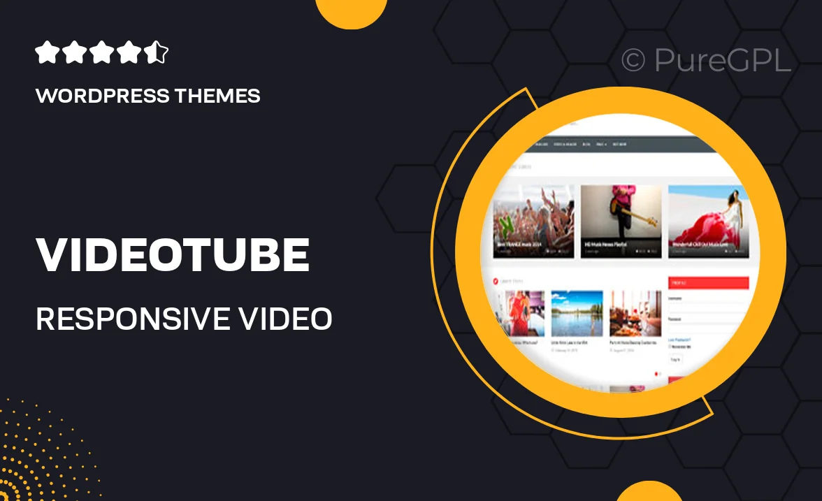 VideoTube – Responsive Video WordPress Theme