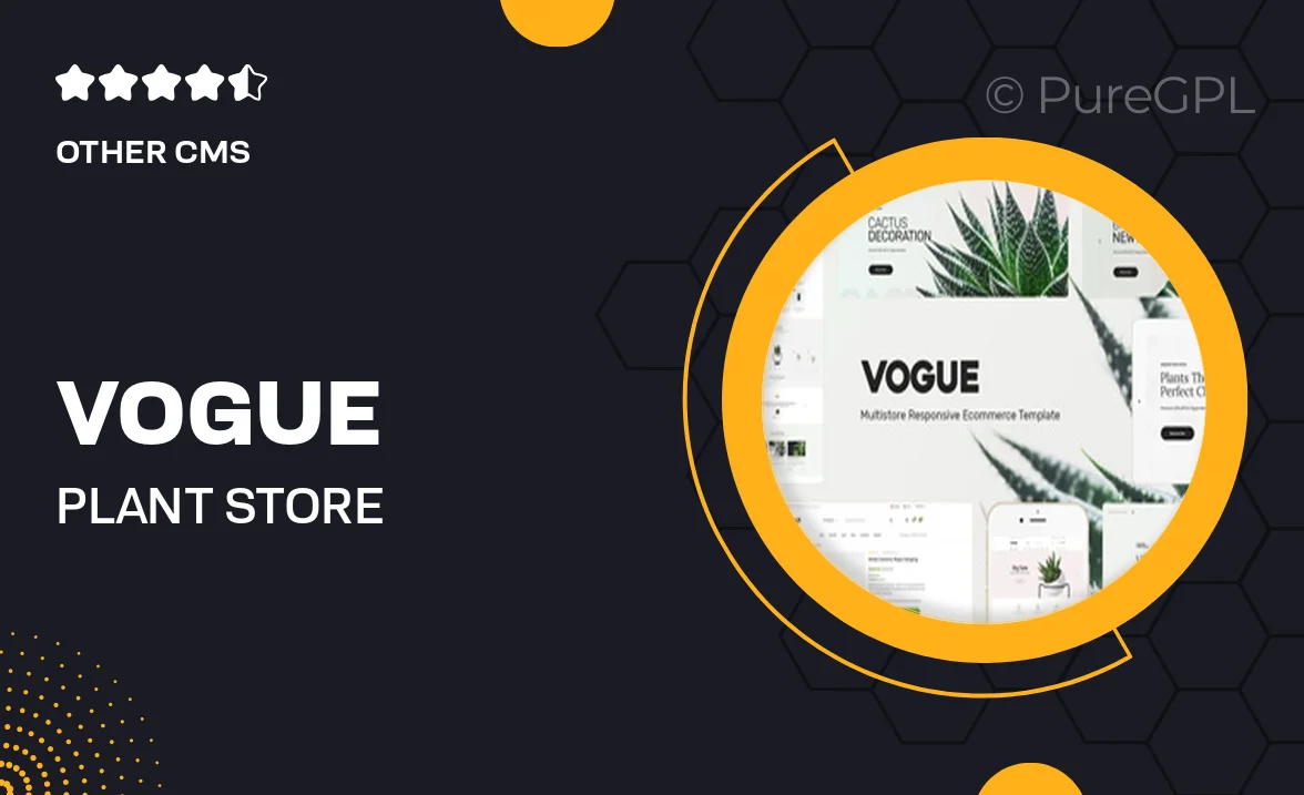 Vogue – Plant Store Prestashop Theme