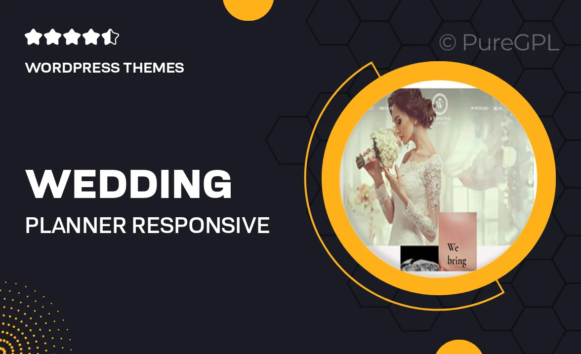 Wedding Planner – Responsive WordPress Theme