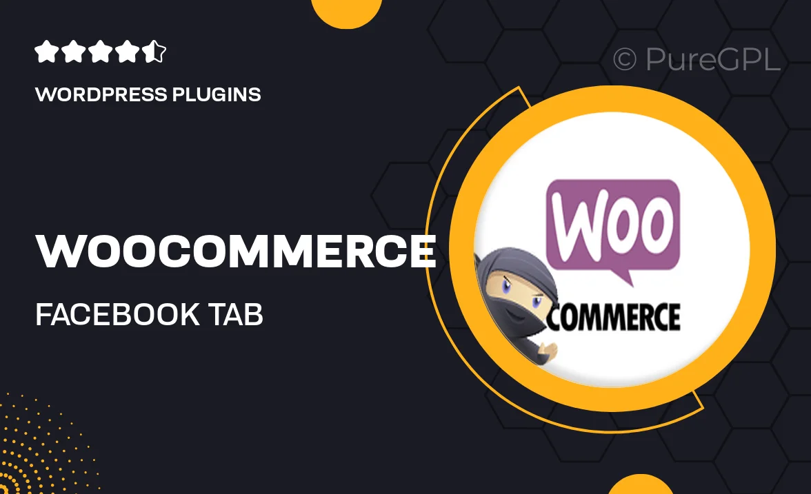 Woocommerce | Facebook Tab