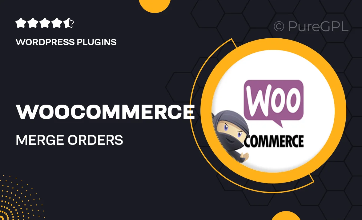 Woocommerce | Merge Orders