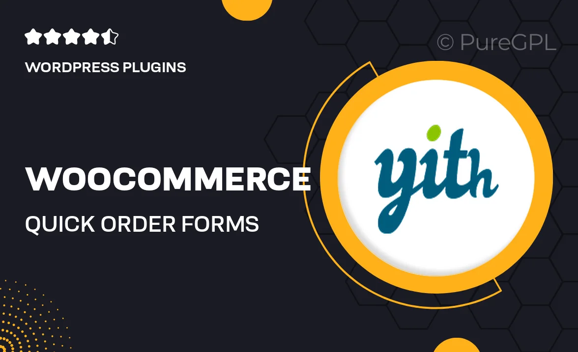 WooCommerce Quick Order Forms Premium