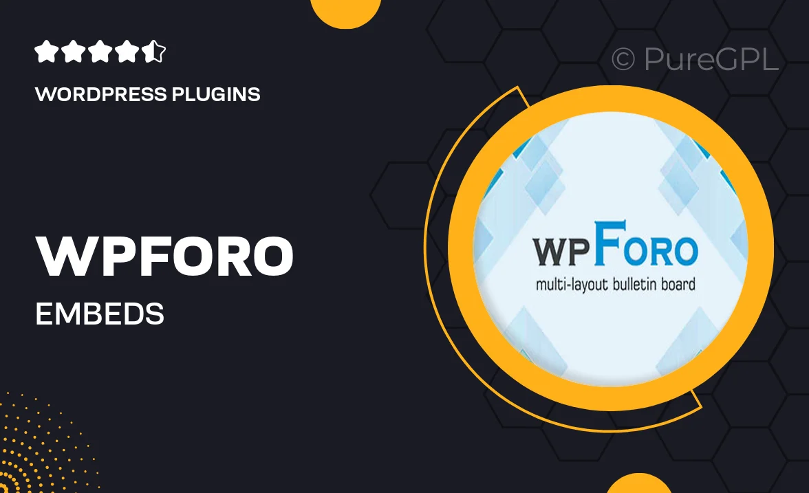 Wpforo | Embeds