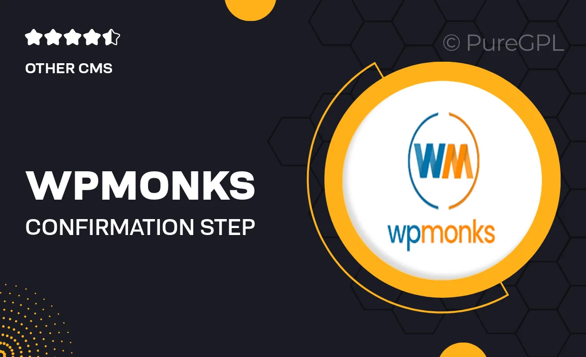 WPMonks | Confirmation Step for WPForms