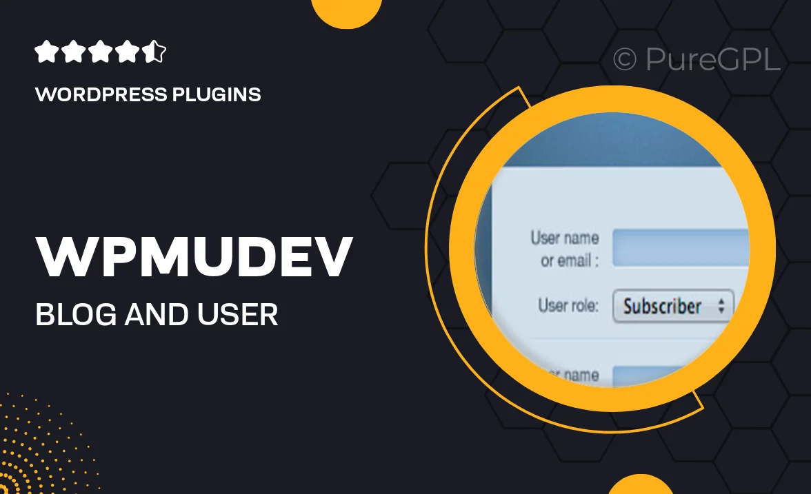 Wpmudev | Blog and User Creator