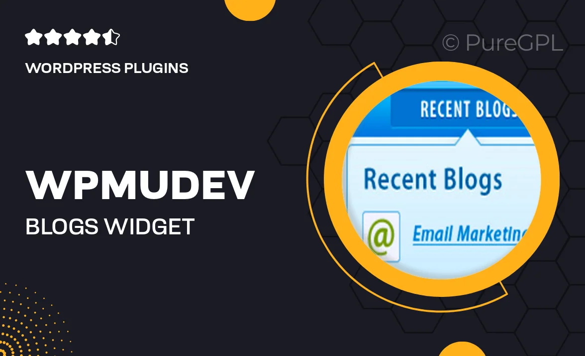 Wpmudev | Blogs Widget