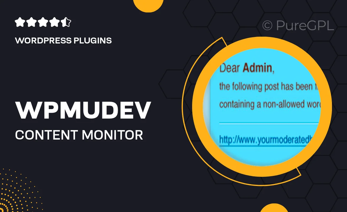 Wpmudev | Content Monitor