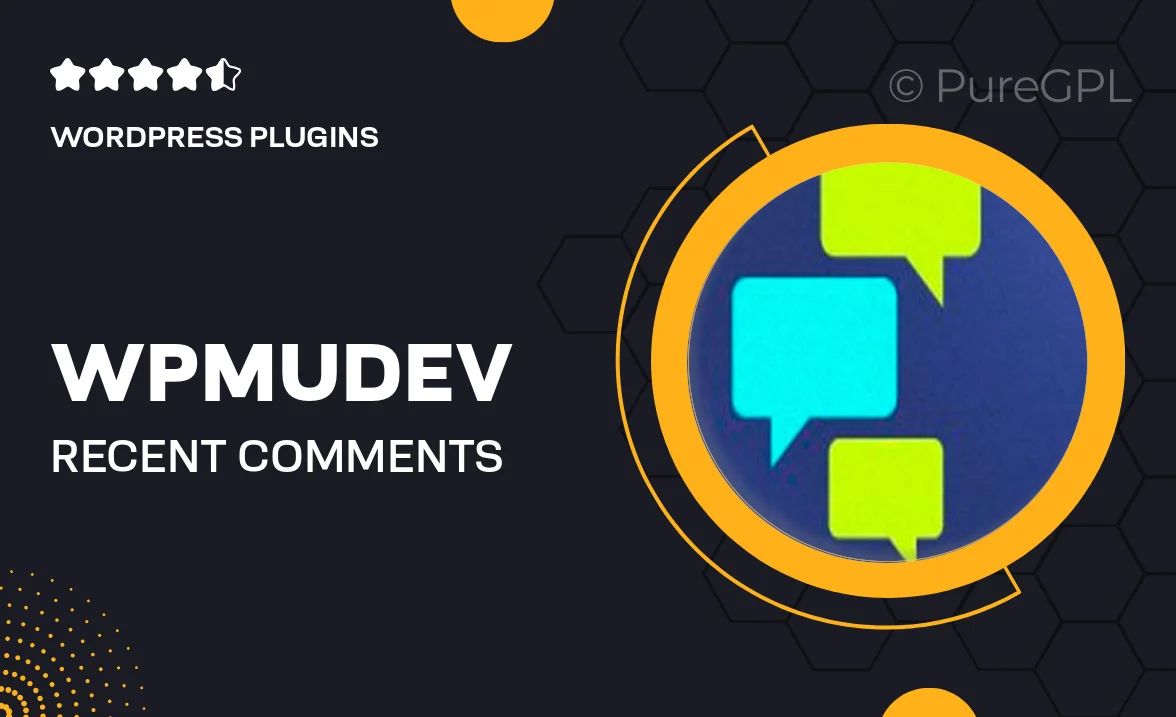 Wpmudev | Recent Comments Widget