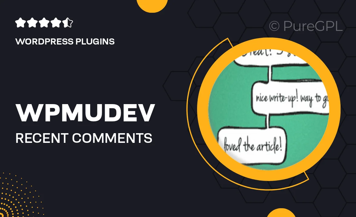 Wpmudev | Recent Comments