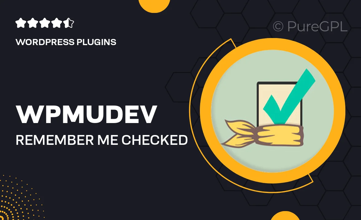 Wpmudev | Remember Me Checked