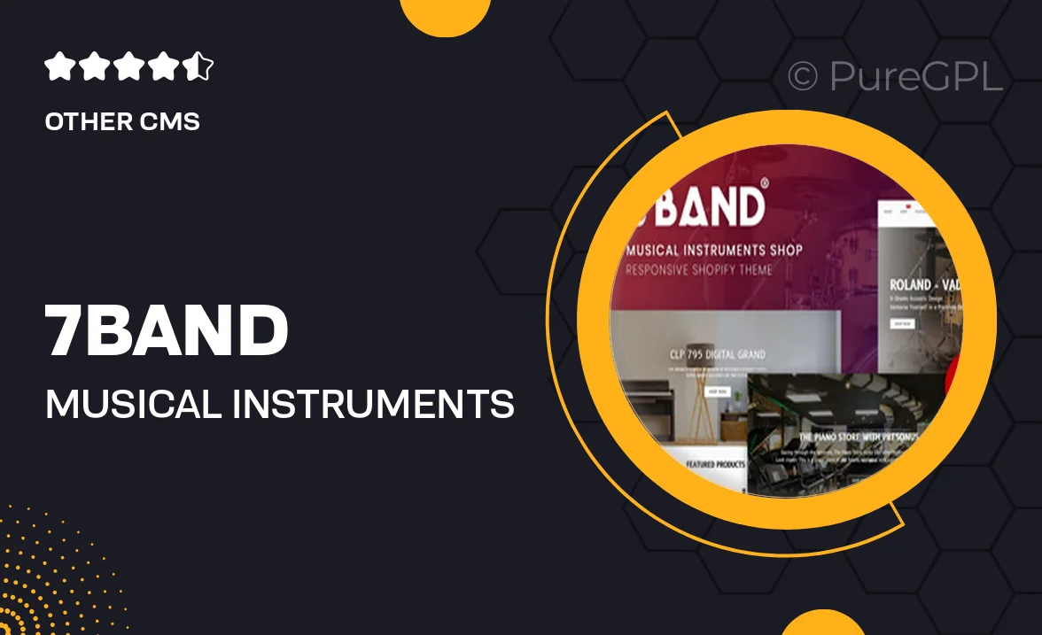 7Band – Musical Instruments Shop Shopify Theme