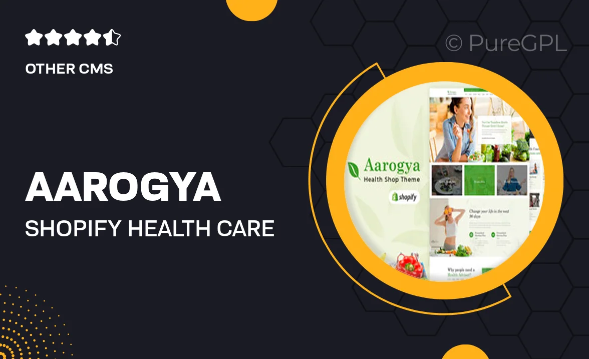 Aarogya | Shopify Health Care Store Theme