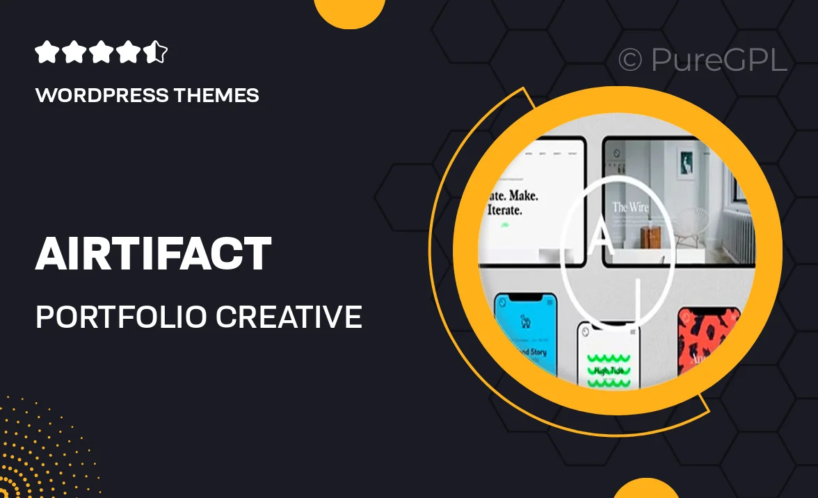 Airtifact – Portfolio Creative WordPress Theme