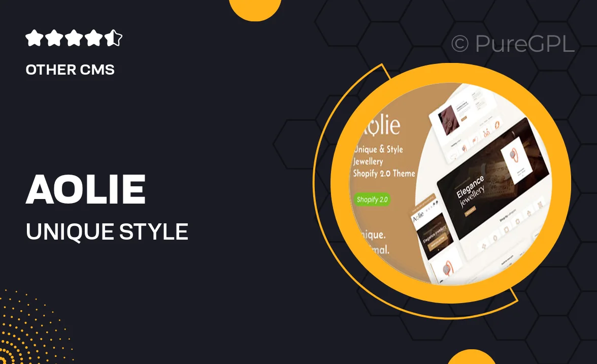 Aolie – Unique & Style Jewellery Shopify 2.0 Theme