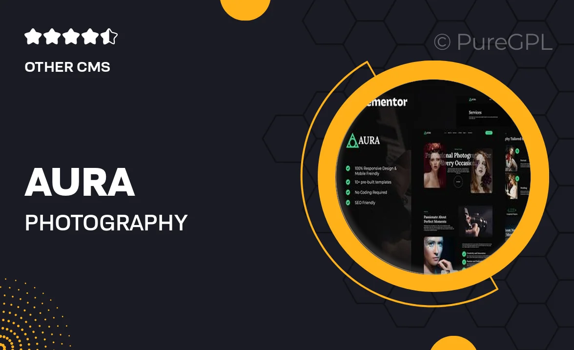 Aura – Photography & Portfolio Elementor Template Kit