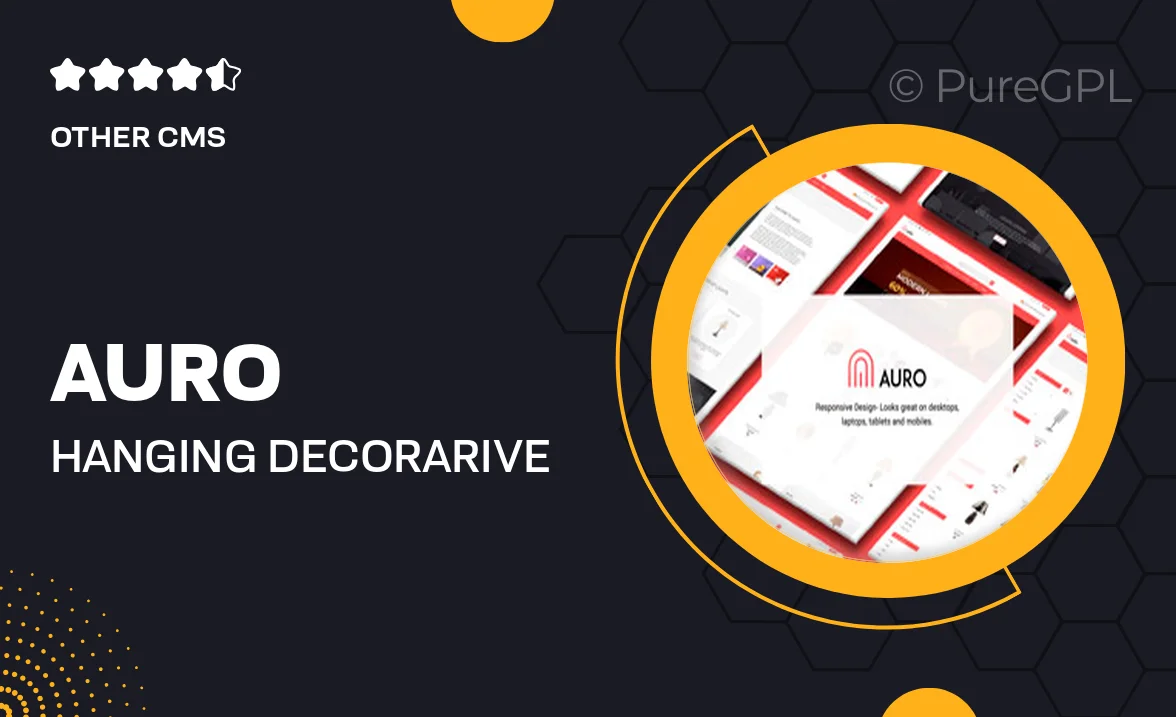 Auro | Hanging Decorarive Lights Shopify Theme