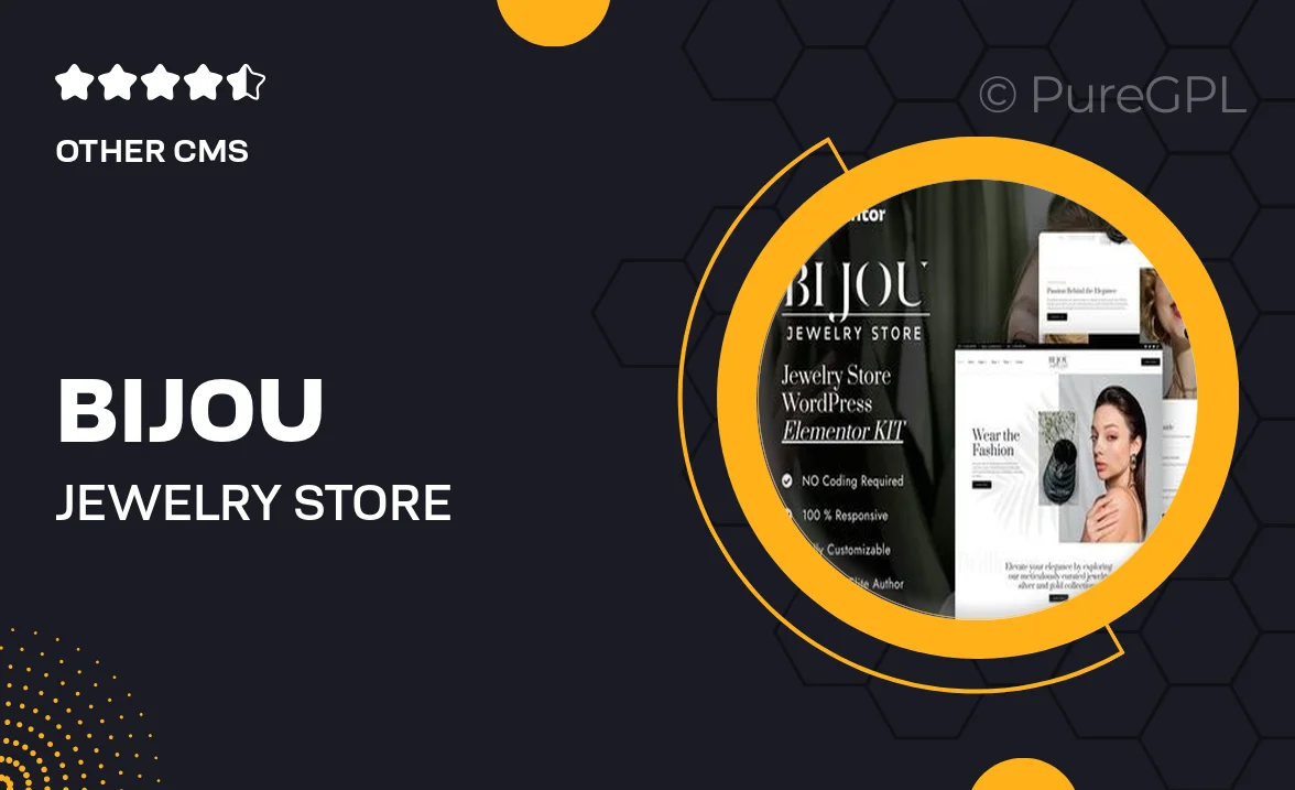 Bijou – Jewelry Store Elementor Pro Template Kit