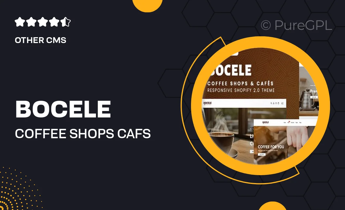 Bocele – Coffee Shops & Cafés Responsive Shopify 2.0 Theme