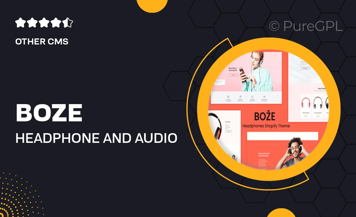 Boze – Headphone and Audio Store Shopify Theme