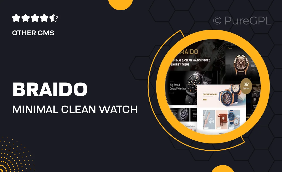 Braido – Minimal & Clean Watch Store Shopify Theme