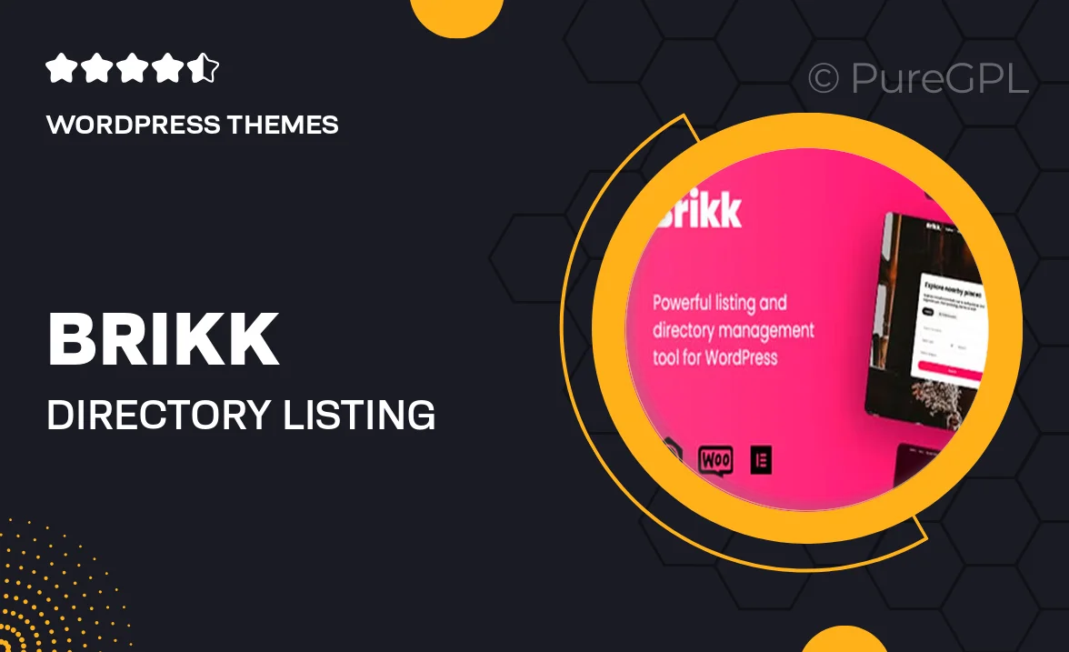 Brikk – Directory & Listing WordPress Theme