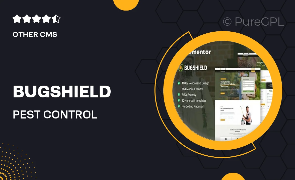 BugShield – Pest Control Service Elementor Pro Template Kit