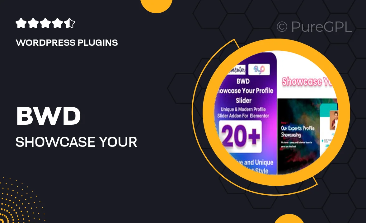 BWD Showcase Your Profile Slider Addon For Elementor