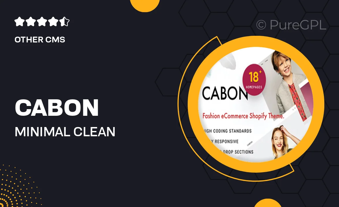 Cabon – Minimal Clean Multiple Shopify Theme